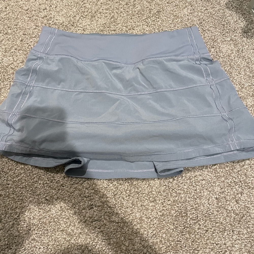 Lululemon pace rival skirt chambray blue size 4